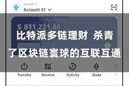 比特派多链理财 杀青了区块链寰球的互联互通
